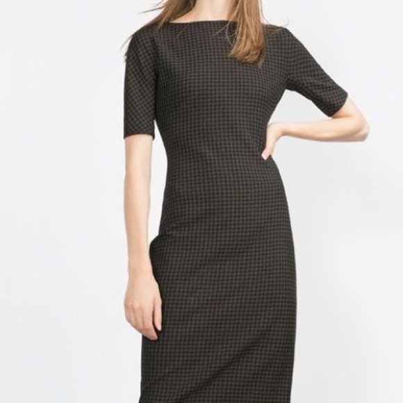 Zara Dresses & Skirts - Zara Checkered Shift Dress